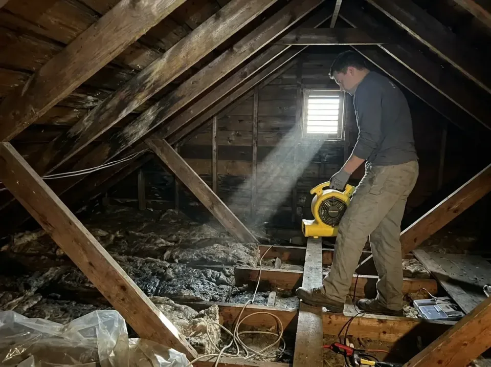 attic-water-damage-drying-proc-007 — frequently asked questions, Emergency Water Extraction & 24/7 Flood Response in Garyvil…
